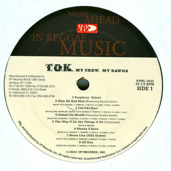 T.O.K. : My Crew, My Dawgs (LP, Album)