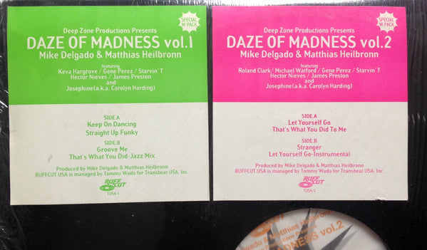 Deep Zone : Daze Of Madness Vol.1・2 (2x12", Album)