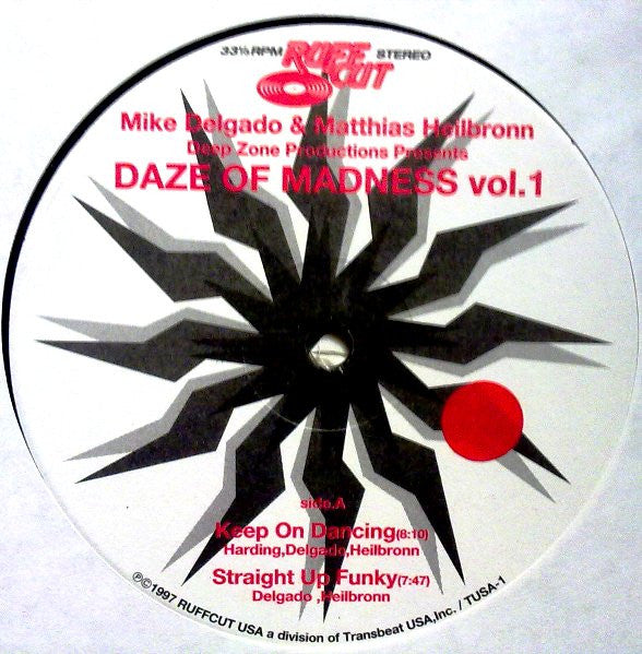 Deep Zone : Daze Of Madness Vol.1・2 (2x12", Album)