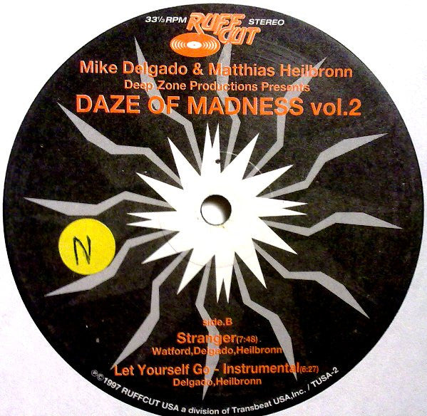 Deep Zone : Daze Of Madness Vol.1・2 (2x12", Album)