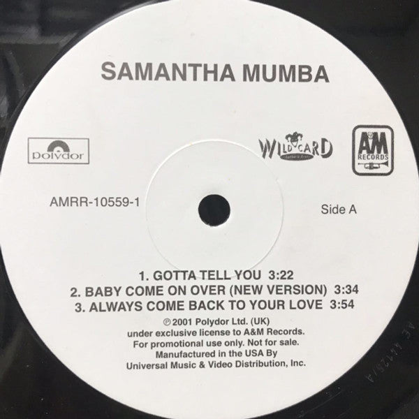 Samantha Mumba : Gotta Tell You (12", Promo)