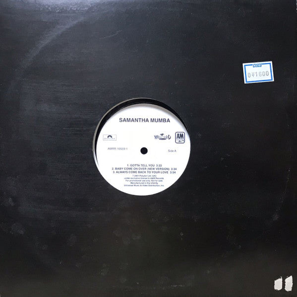 Samantha Mumba : Gotta Tell You (12", Promo)