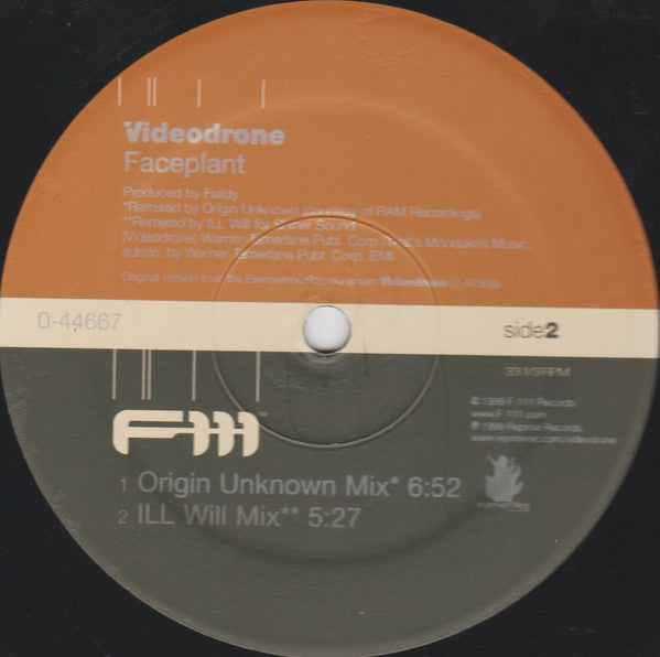 Videodrone : Faceplant (12")