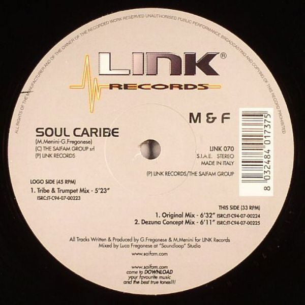 M & F : Soul Caribe (12")