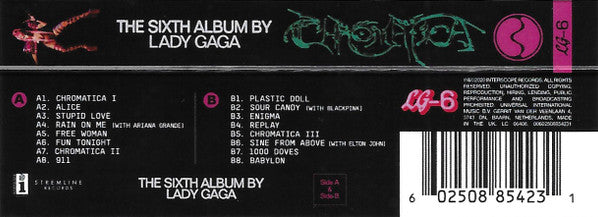 Lady Gaga : Chromatica (Cass, Album, Ltd, Min)