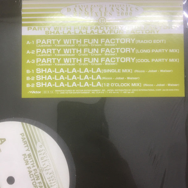 Fun Factory : Party With Fun Factory (12")