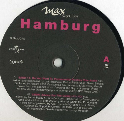 Various : Sound Of The City - Hamburg (12", Smplr)