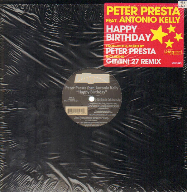 Peter Presta Feat. Antonio Kelly : Happy Birthday (12")