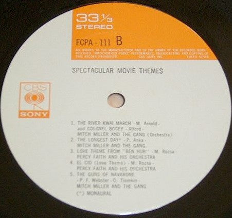 Various : Spectacular Movie Themes (LP, Comp)