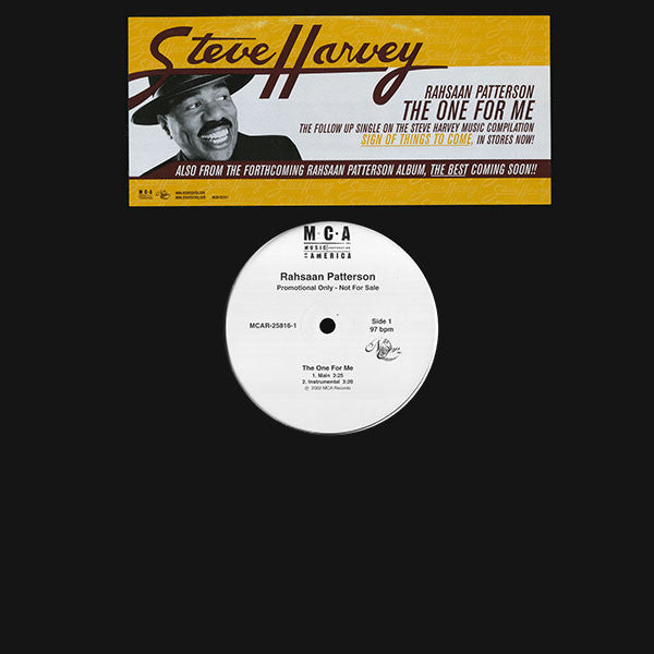 Rahsaan Patterson : The One For Me (12", Promo)