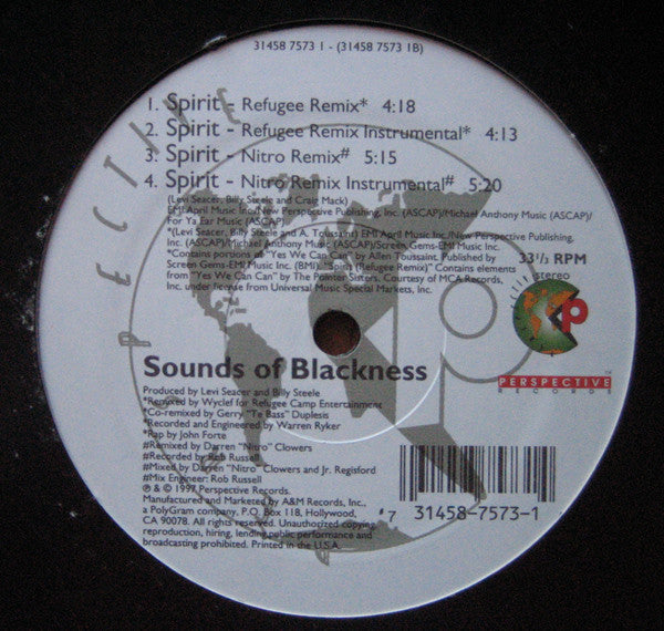 Sounds Of Blackness : Spirit (12")