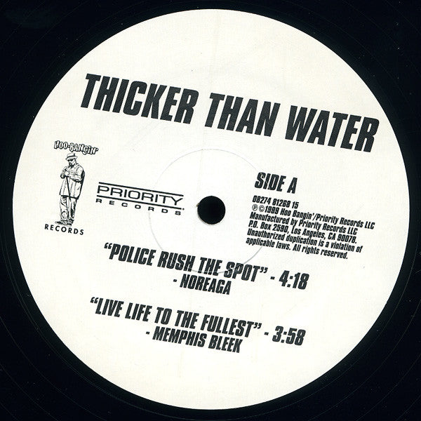 Various : Thicker Than Water (Original Motion Picture Soundtrack) (Sampler) (12", Smplr)