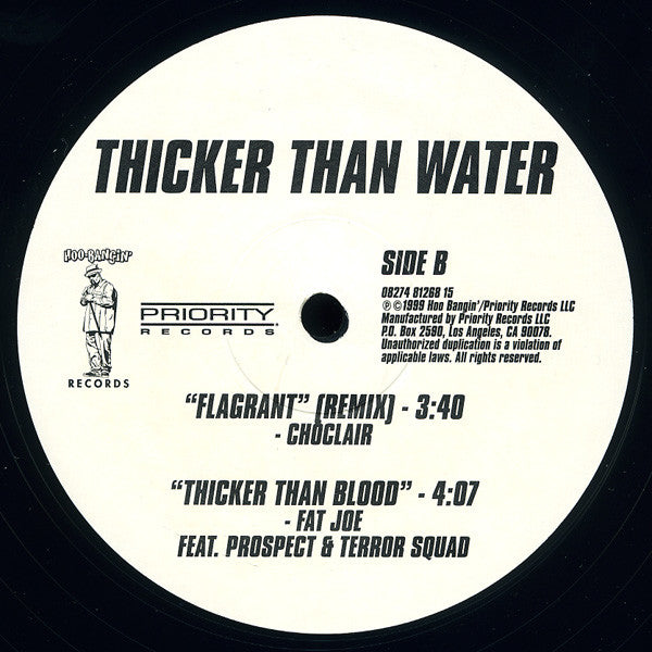 Various : Thicker Than Water (Original Motion Picture Soundtrack) (Sampler) (12", Smplr)