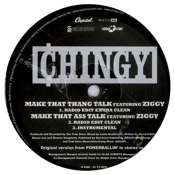 Chingy : Don't Worry (12")