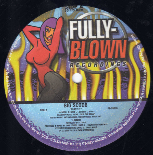 Big Scoob : U Got It (12")