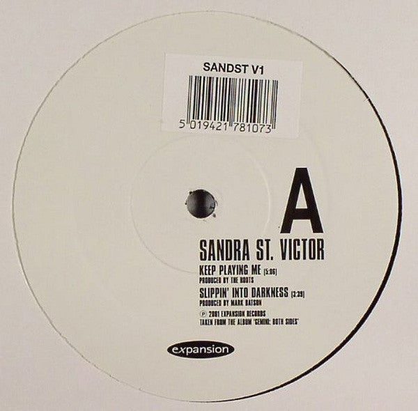 Sandra St. Victor : Keep Playing Me (12", Promo)