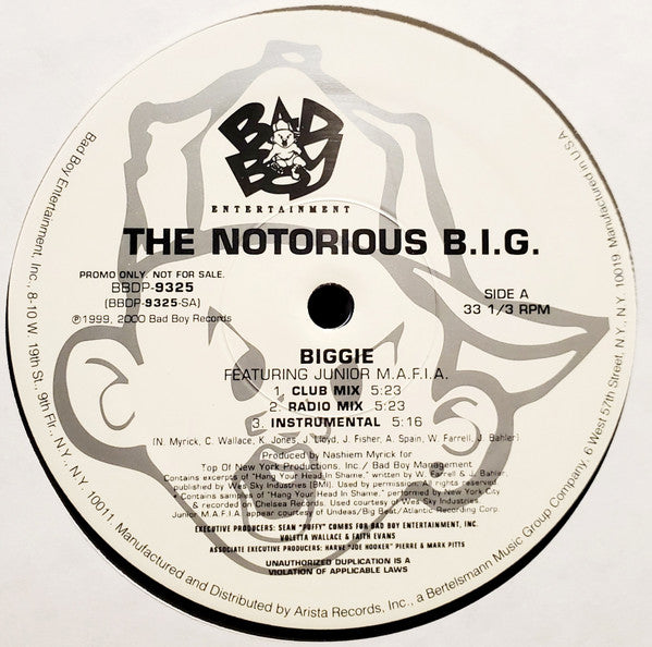 Notorious B.I.G. : Biggie / Would You Die For Me (12", Promo)