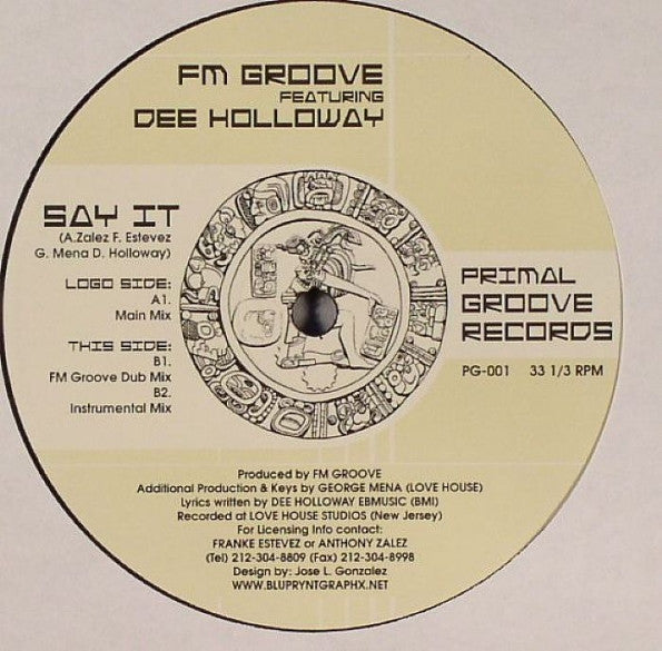 FM Groove Featuring Dee Holloway : Say It (12")
