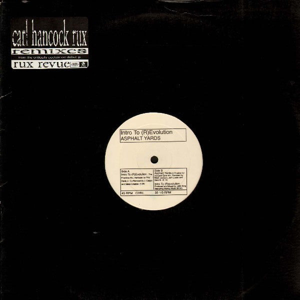 Carl Hancock Rux : Remixes (12")