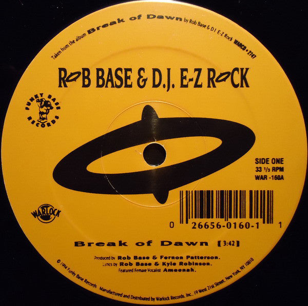 Rob Base & DJ E-Z Rock : Break Of Dawn (12")