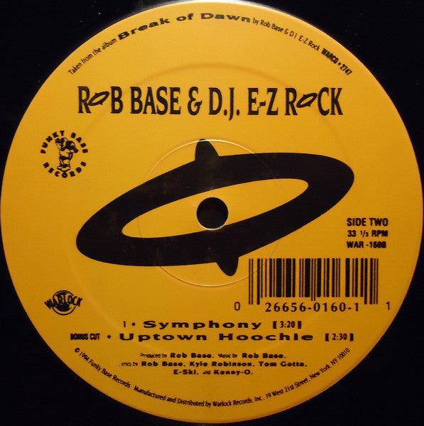 Rob Base & DJ E-Z Rock : Break Of Dawn (12")