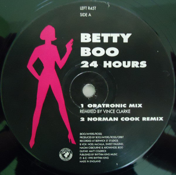Betty Boo : 24 Hours (The Remixes) (12", S/Edition)