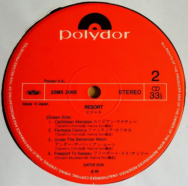 Native Son : Resort (LP, Album)