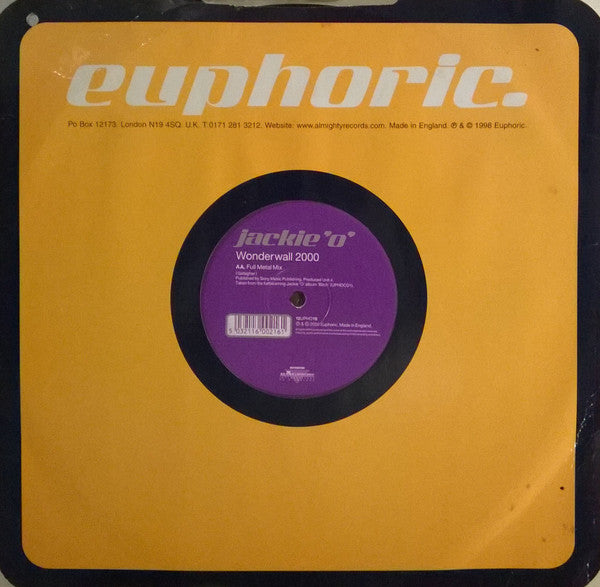 Jackie 'O' : Glorious / Wonderwall 2000 (12")