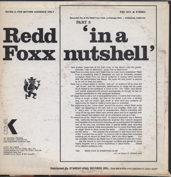 Redd Foxx : In A Nutshell (LP, Album)