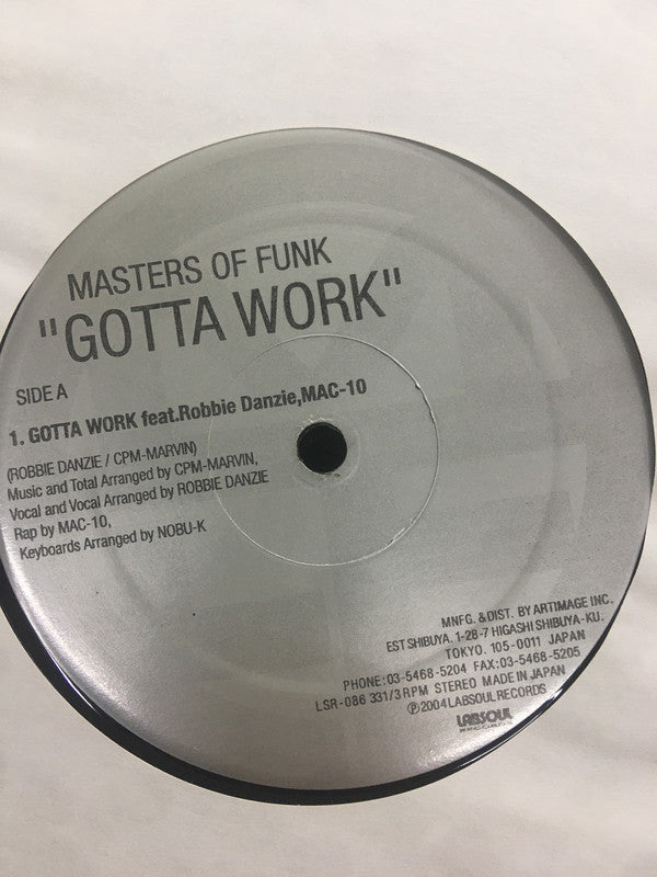 Masters Of Funk : Gotta Work (12")