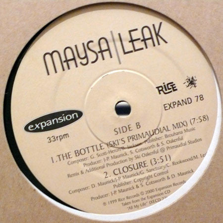 Maysa Leak : The Bottle (12")