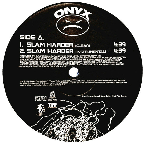 Onyx : Slam Harder (12", Promo)