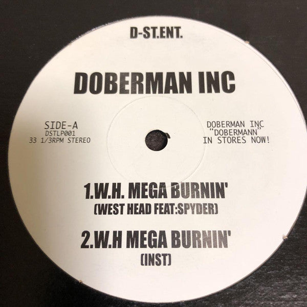 Doberman Inc : W.H. Mega Burnin'/Tough Like A Hammer (12", Maxi)