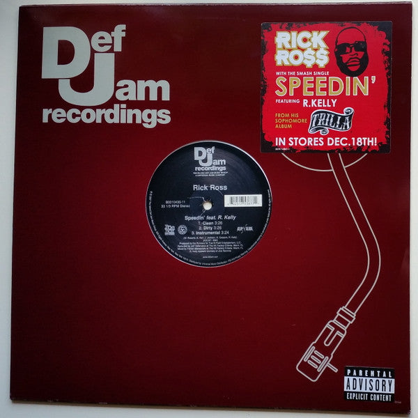 Rick Ross Featuring R. Kelly : Speedin' (12", Single)