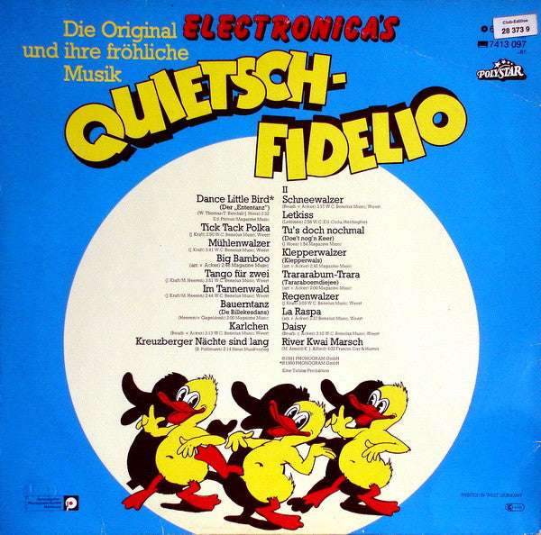 De Electronica's : Quietschfidelio (LP)