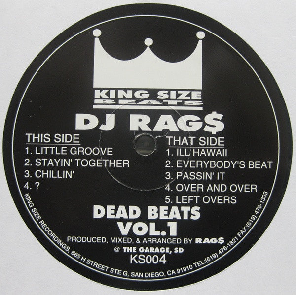 DJ Rags : Dead Beats Vol. 1 (12")