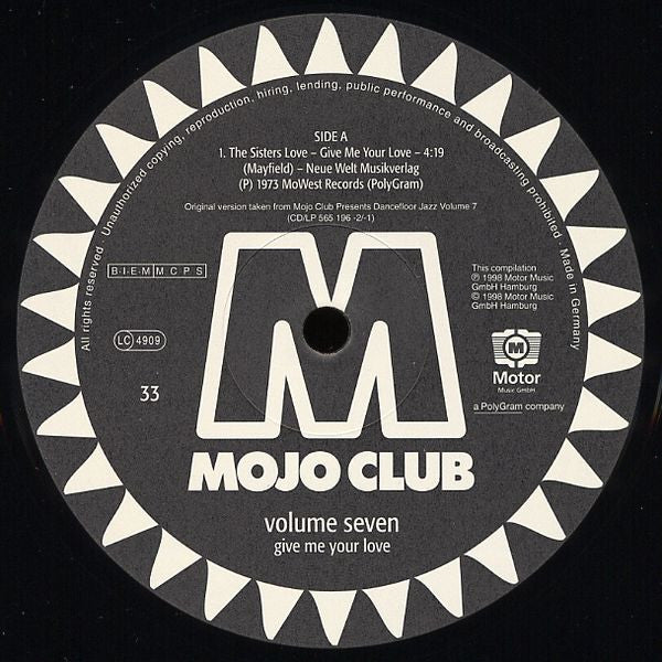 Various : Mojo Club Presents Dancefloor Jazz Vol. 7 - Give Me Your Love (12", Ltd, Promo, S/Edition)
