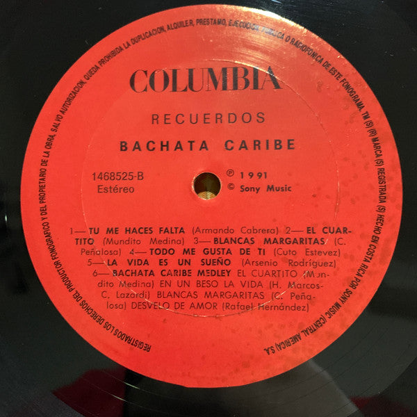 Bachata Caribe : Recuerdos (LP, Album)