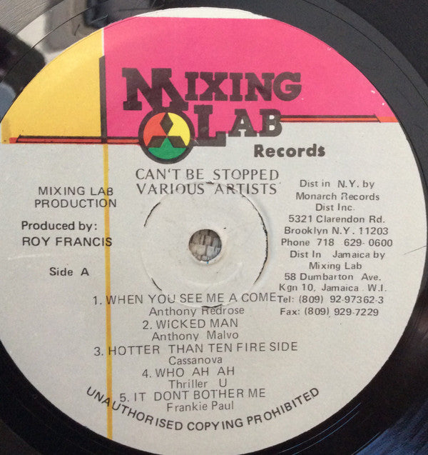 Various : Can't Be Stopped (LP, Comp)