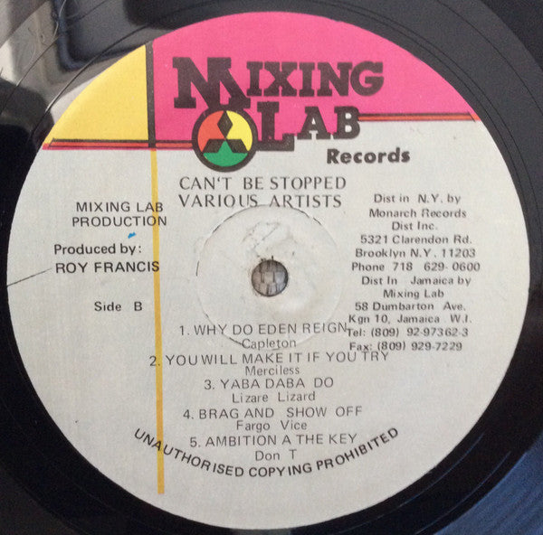 Various : Can't Be Stopped (LP, Comp)