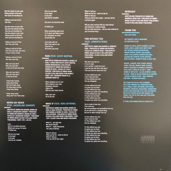 Armin van Buuren : Imagine (2xLP, Album, Ltd, Num, RE, Blu)