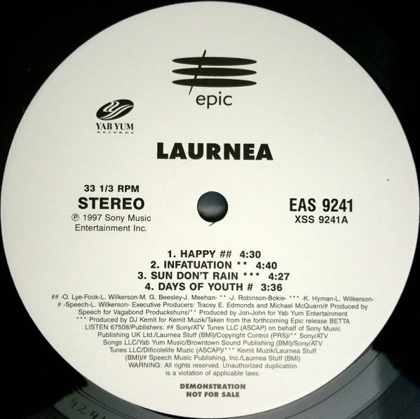 Laurnea : Betta Listen (12", Promo, Smplr)