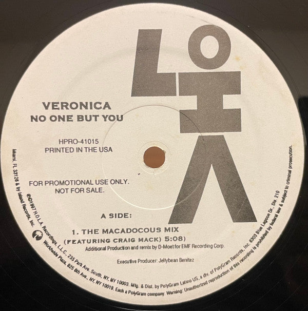 Veronica : No One But You (12", Promo)