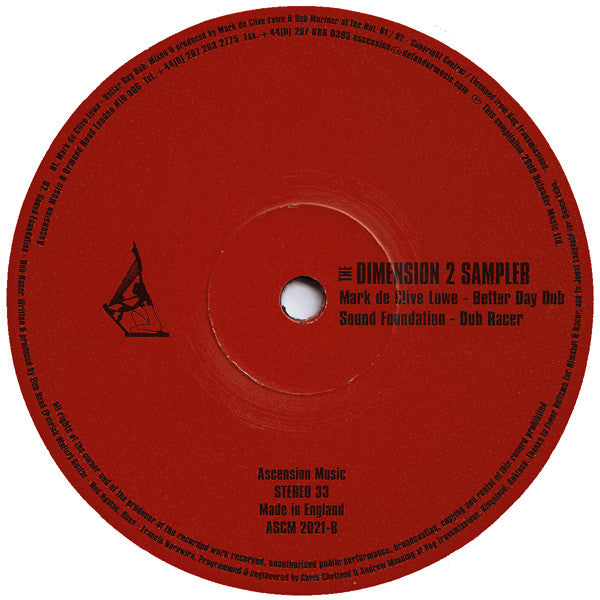 Various : The Dimension 2 Sampler (12", Smplr)