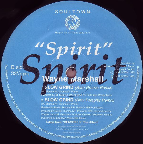 Wayne Marshall (3) : Spirit (12")