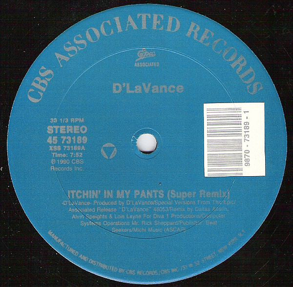 D'LaVance : Itchin' In My Pants (12")