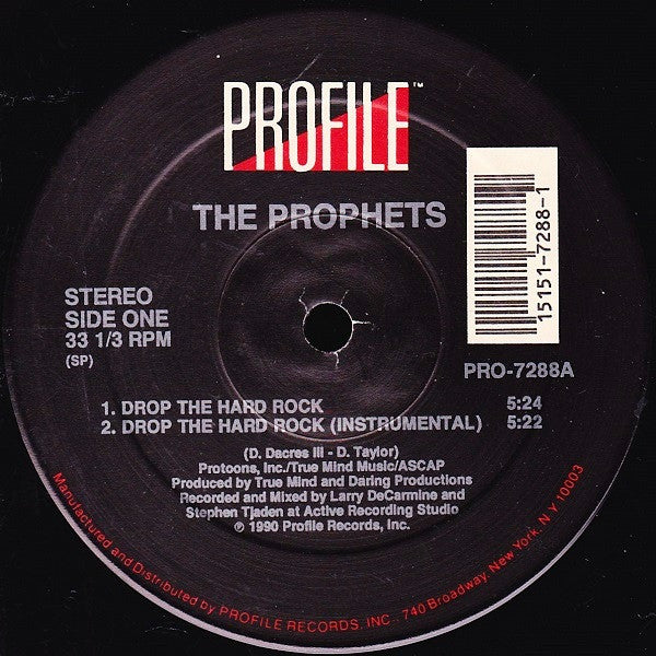 The Prophets (5) : Drop The Hard Rock (12")