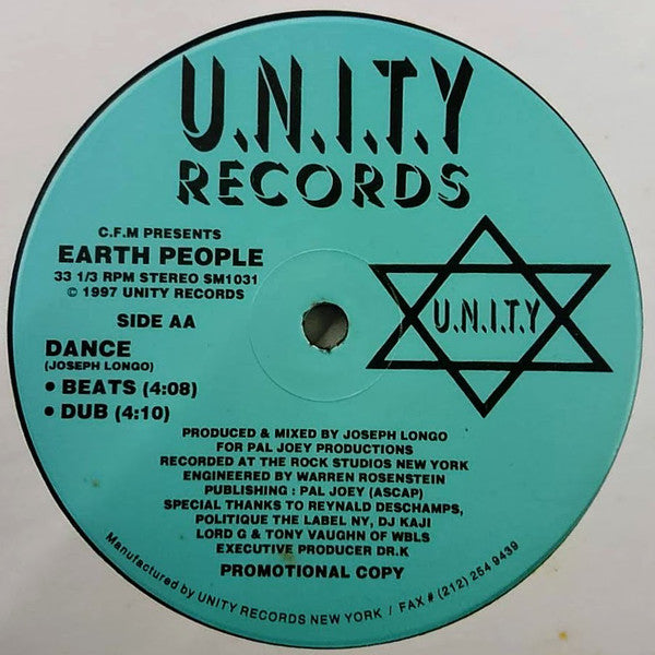 Reynald Deschamps Presents Producers Revenge / Earth People : Everybody Dance Again / Dance (12", Promo)