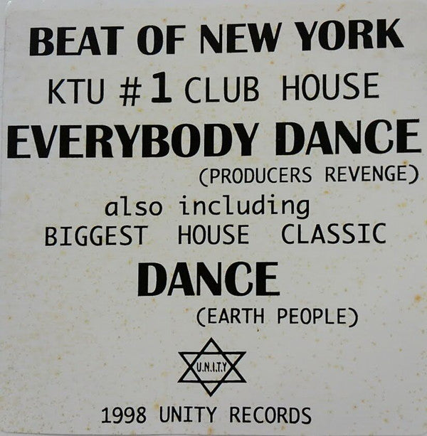 Reynald Deschamps Presents Producers Revenge / Earth People : Everybody Dance Again / Dance (12", Promo)
