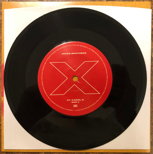 Jonas Brothers Ft. Karol G : X (7", Single, Ltd)